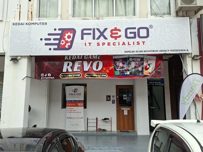 Kedai komputer Fix & Go di Bandar Baru Uda Johor Bahru